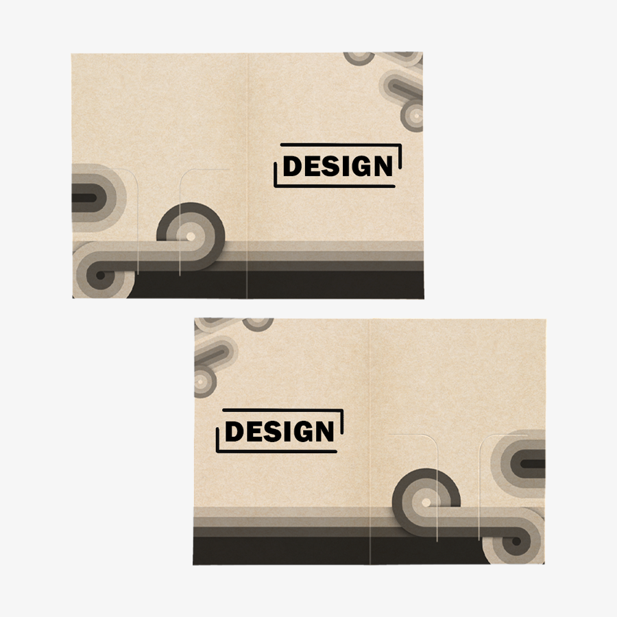 1/1-farbig (schwarz) bedruckte Basic-Kartenhüllen für Schlüsselkarten, Gutscheine und Kundenkarten