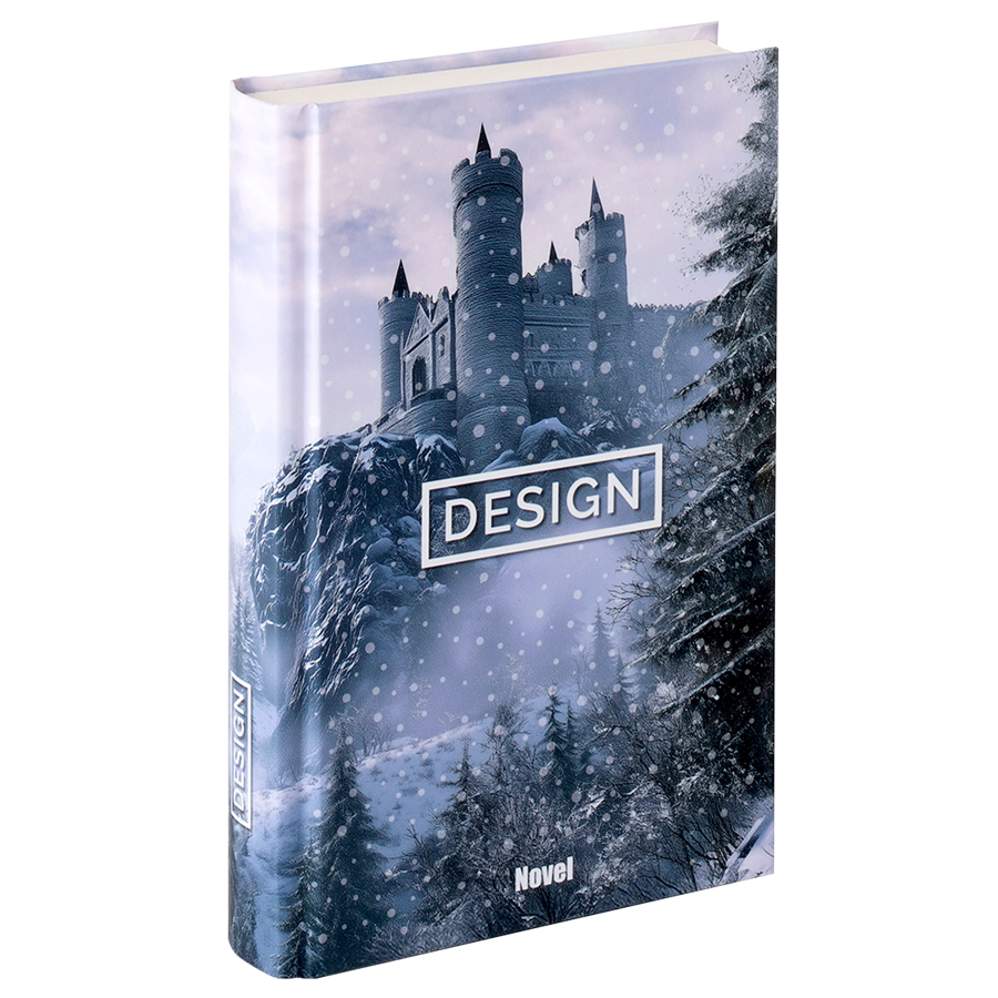 Kompakt-Buch mit Hardcover und rundem Rücken im Format 12,5 x 19,5 cm
