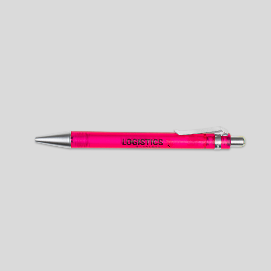Gefrosteter Kunststoff-Kugelschreiber von UMA, einfarbig und individuell bedruckbar
