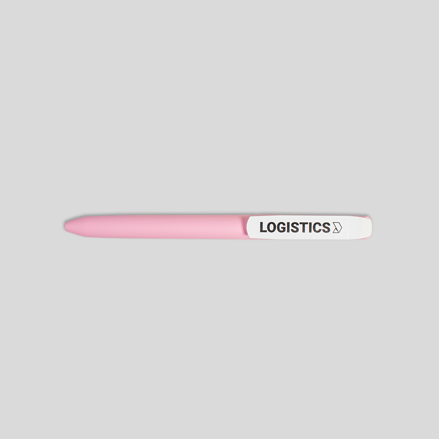 Soft-Touch-Drehkugelschreiber VANE GUM in Rosa, individuell bedruckbar