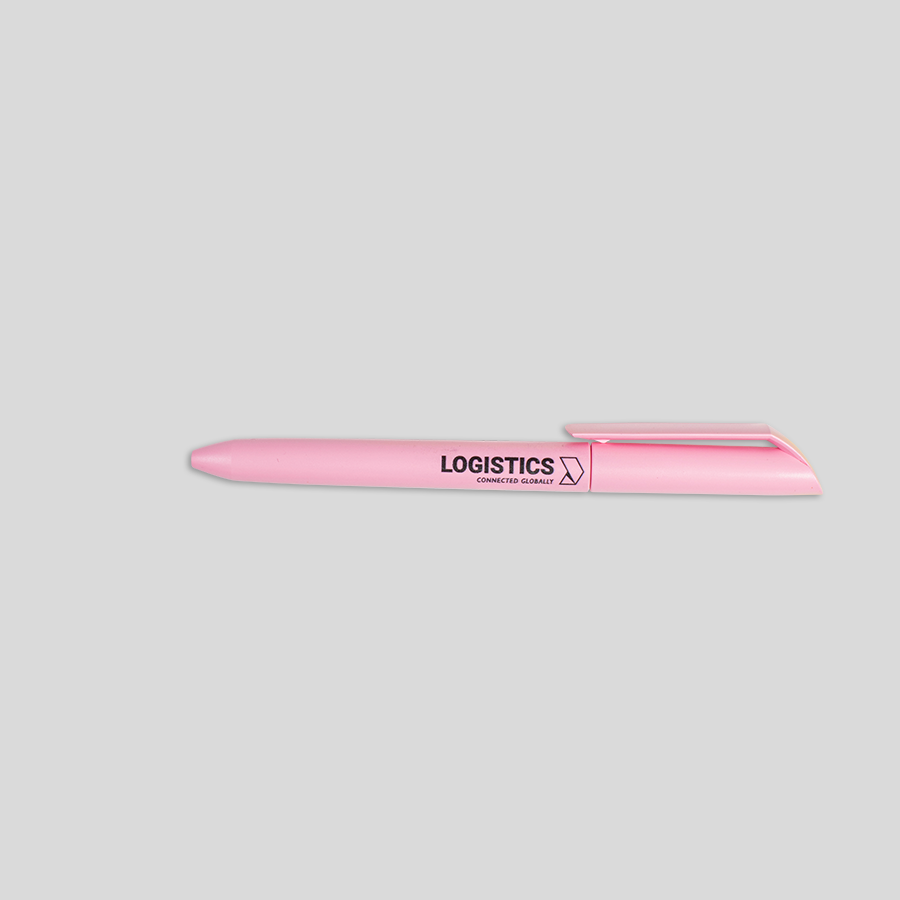 Edler Drehkugelschreiber von uma in Rosa, mit individuellem Druck
