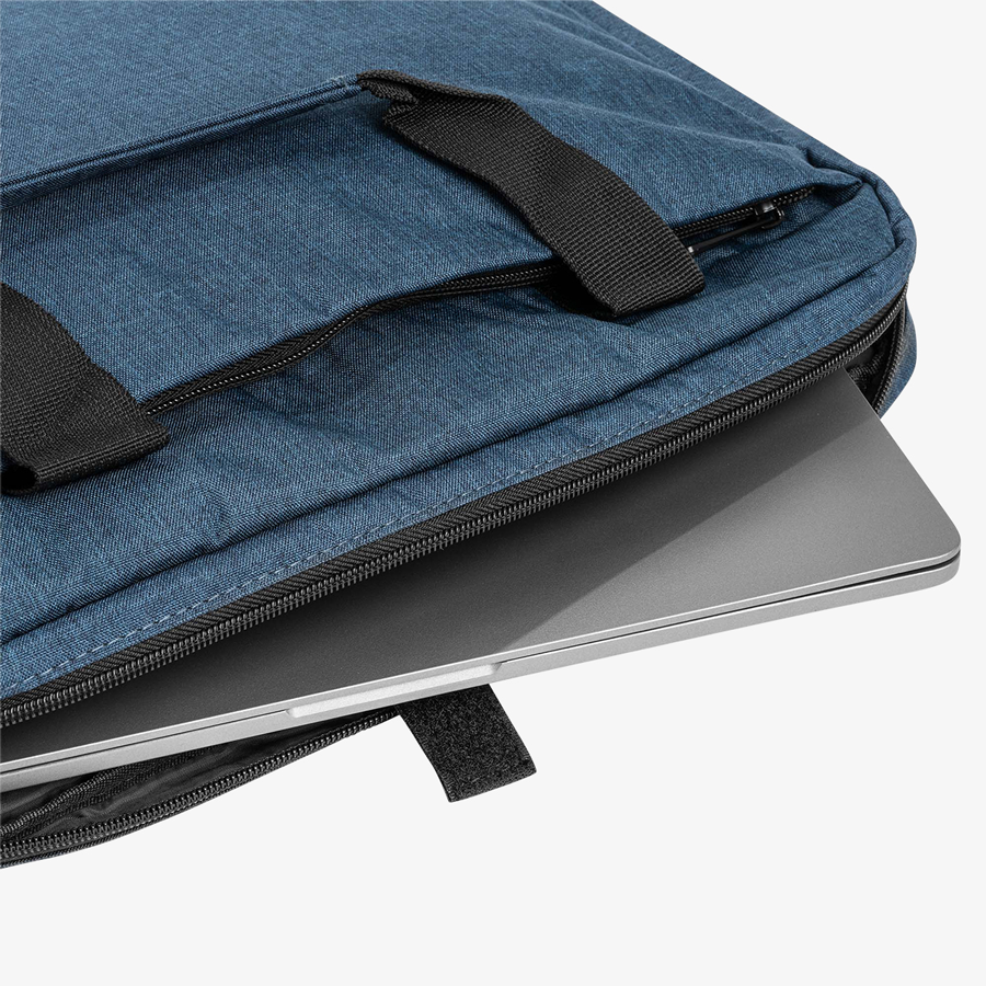 Umweltfreundliche Laptoptasche mit zwei Fächern aus recyceltem Polyester