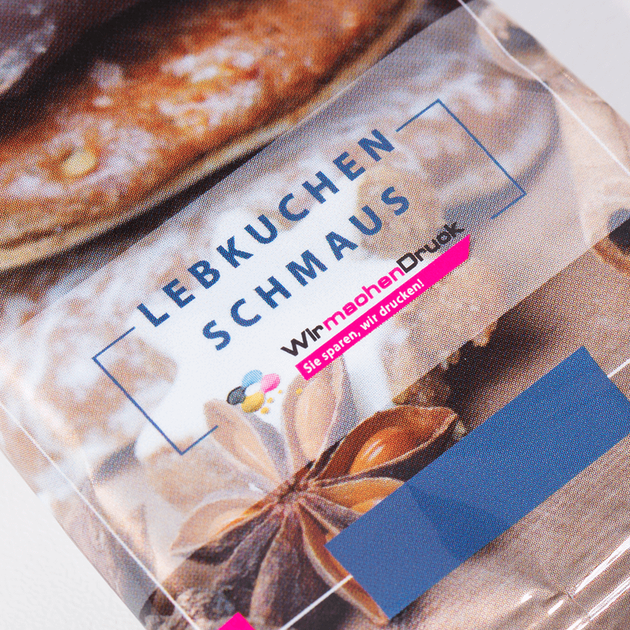 Lambertz-Lebkuchen in Tüten, vollfarbig bedruckt im Digitaldruckverfahren