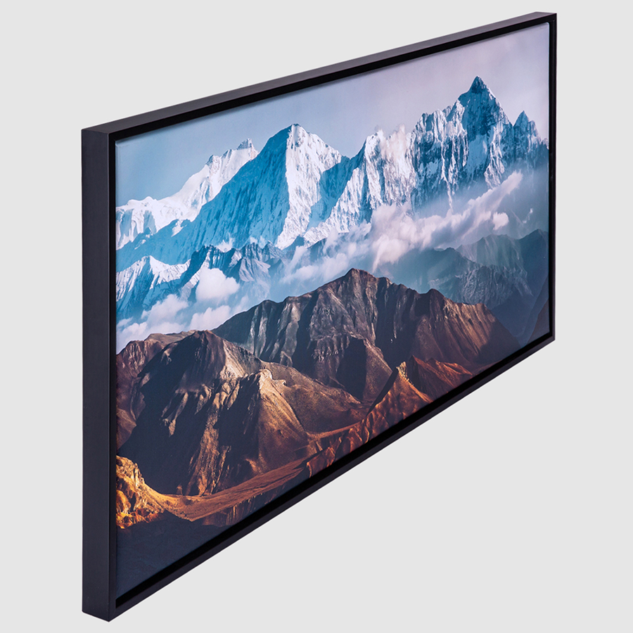 Bedruckte Leinwand im Standardformat 100 x 50 cm mit Schattenfugenrahmen