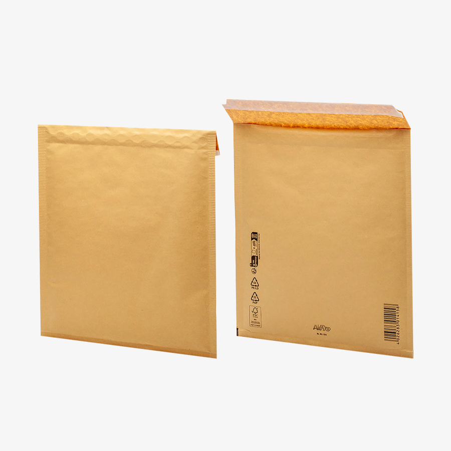 Praktische Luftpolstertasche in der Größe 220 x 265 mm mit haftklebendem Verschluss