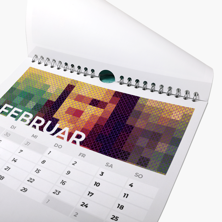 Monatswandkalender quadratisch, einseitig individuell bedruckbar