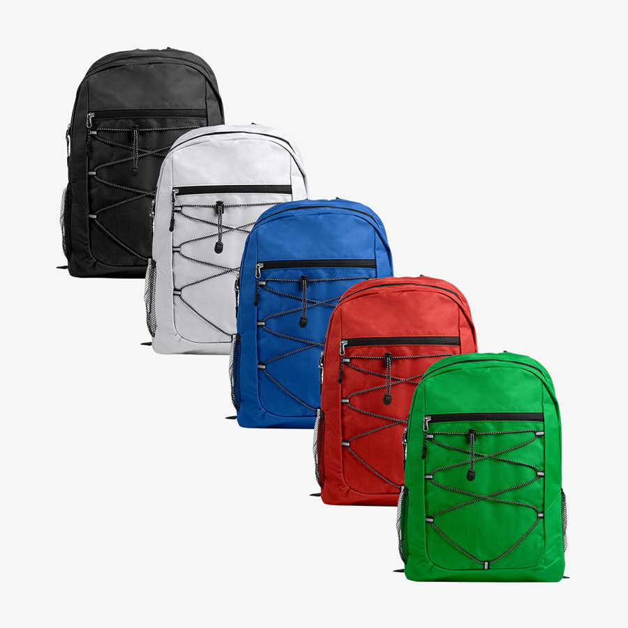 Multifunktionsrucksack aus Polyester in verschiedenen Farben, unbedruckt