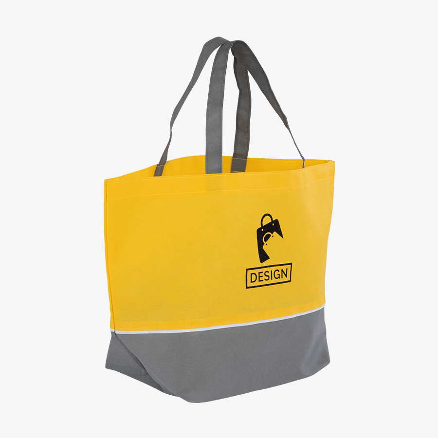 Individuelle Non-Woven-Shopper in zwei Farbtönen, einfarbig auf einer Seite bedruckt