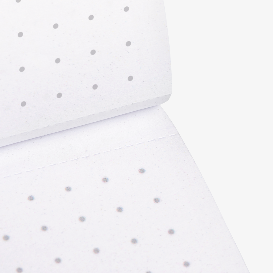 Notizblock mit Softcover im Querformat mit praktischer Abrissperforation