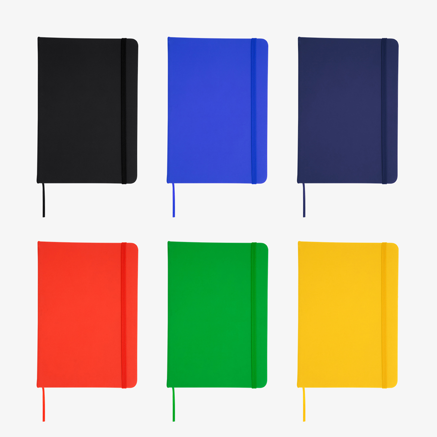 Notizbücher in DIN A6 und vielen Farben, unveredelter Kunstleder-Einband