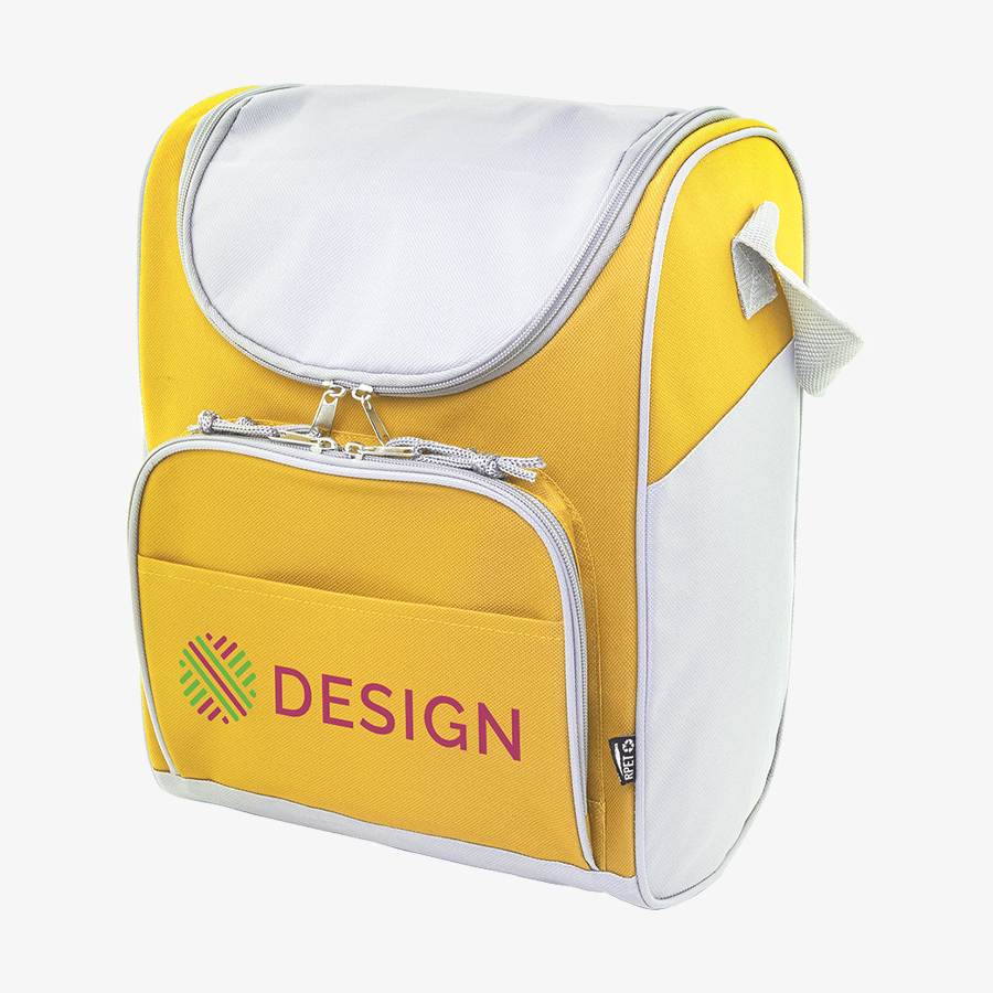 Individuell bedruckte Picknick-Kühltasche mit zwei Reißverschlussfächern