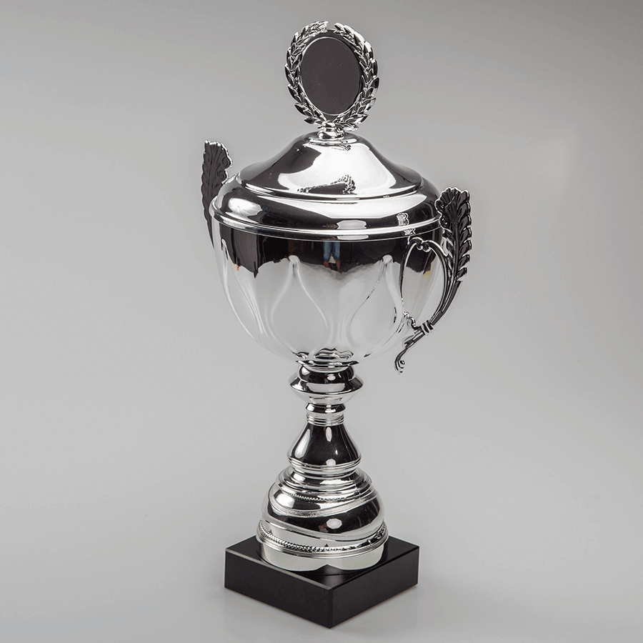 Pokal „Königsapfel“ mit Emblem in Silber