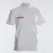 Polo-Shirt weiß Brust rechts bestickt