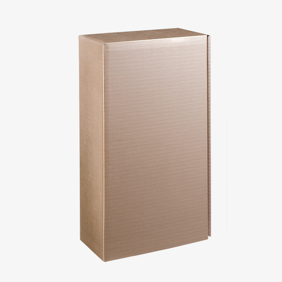 Präsentkarton in der Farbe Metallic-Gold in der großen Variante (36 x 19,2 x 9,5 cm)