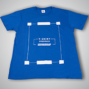 T-Shirt Herren Premium blau Siebdruck vorne