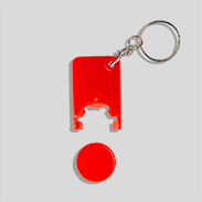 Schlüsselanhänger mit Einkaufswagenchip separate Teile