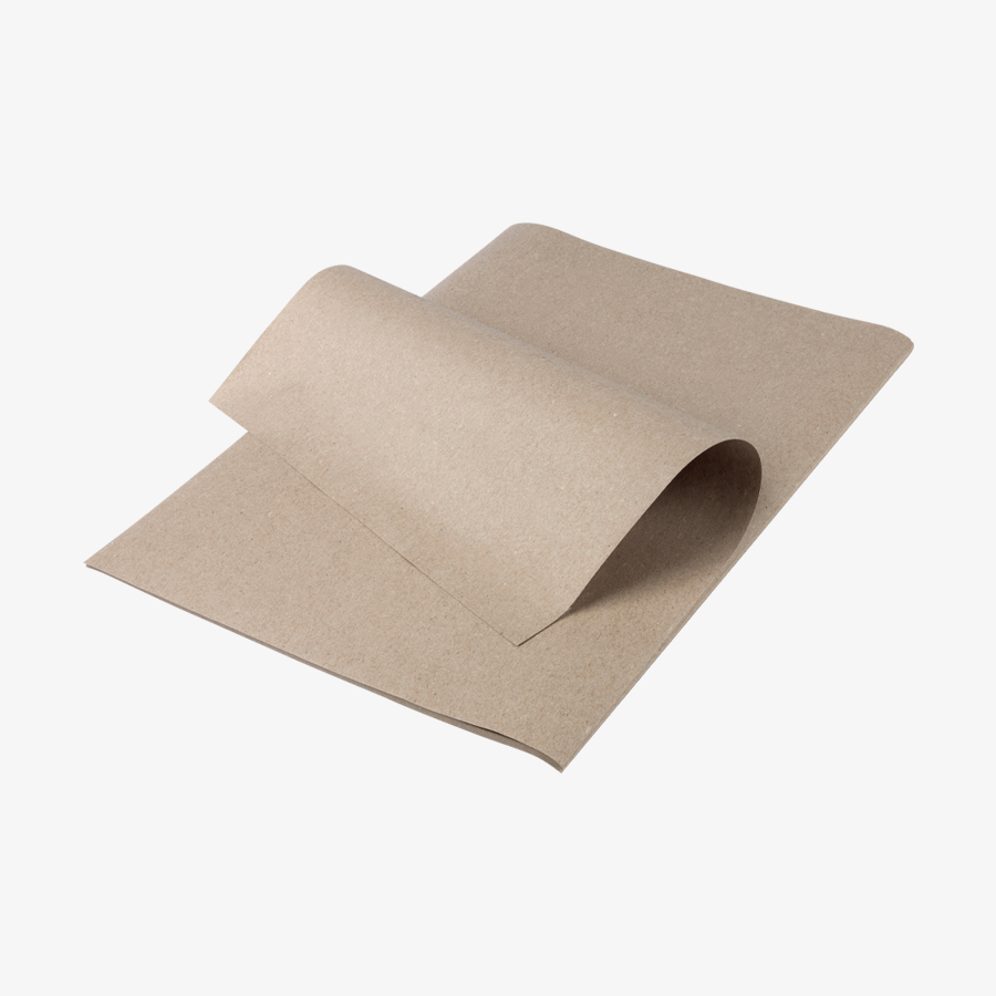 Unbedrucktes Schrenzpapier, rechteckig, auf Bogen erhältlich
