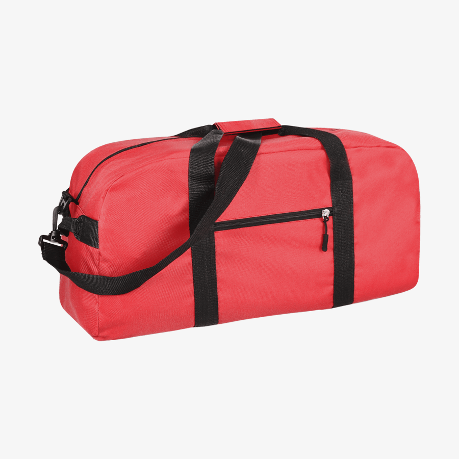 Praktische Sporttasche in Rot aus RPET, ohne Werbeanbringung