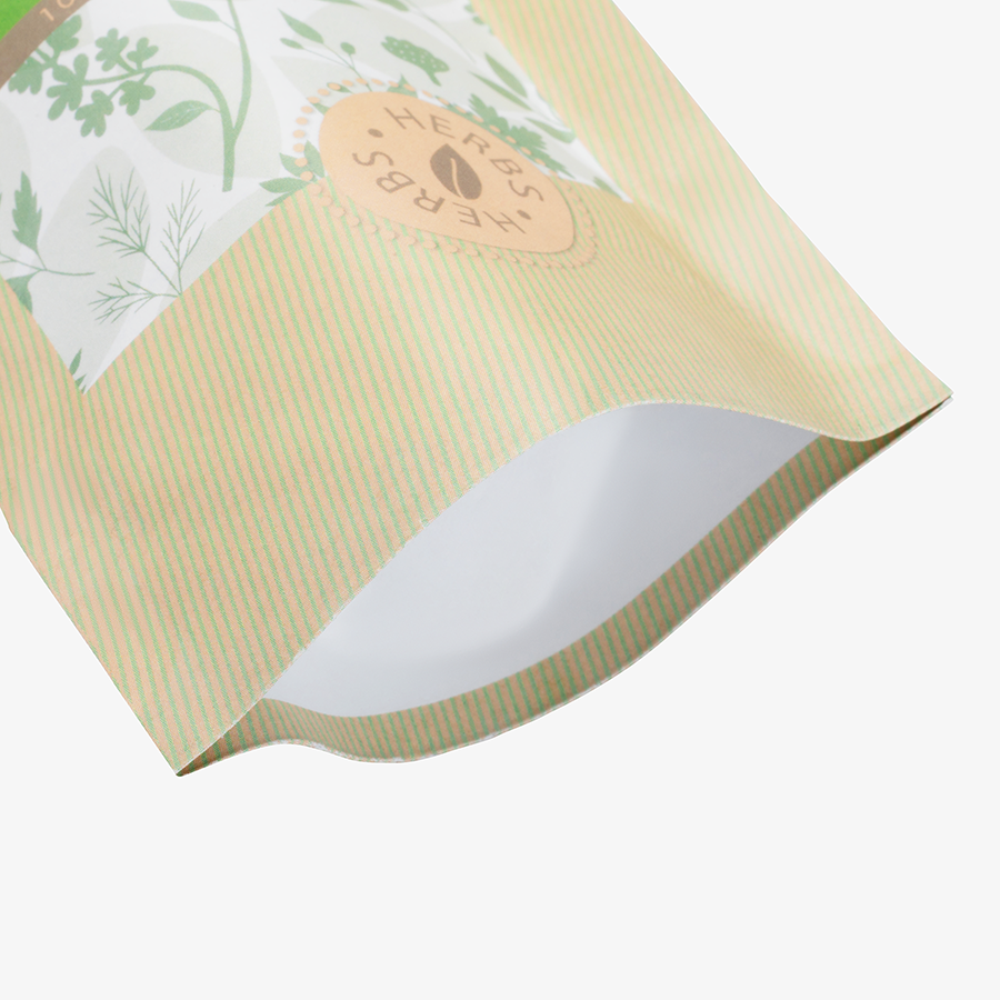 Klassischer Standbodenbeutel aus Aluminiumpapier mit neutralem Boden, individuell bedruckt