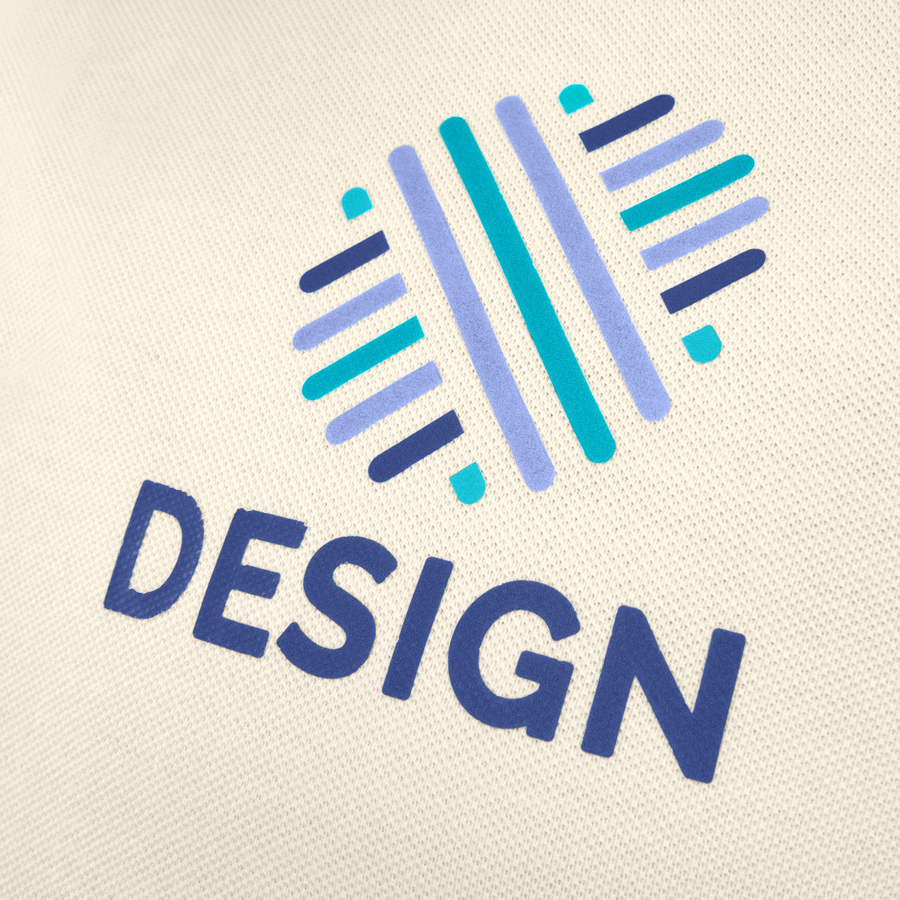 Detailansicht Poloshirt von Stanley/Stella mit vollfarbigem Digitaltransferdruck