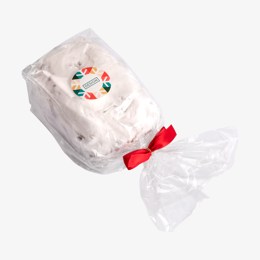 Stollen 500 g, Aufkleber auf der Verpackung individuell bedruckbar
