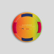 Runde Aufnäher mit Reflektion