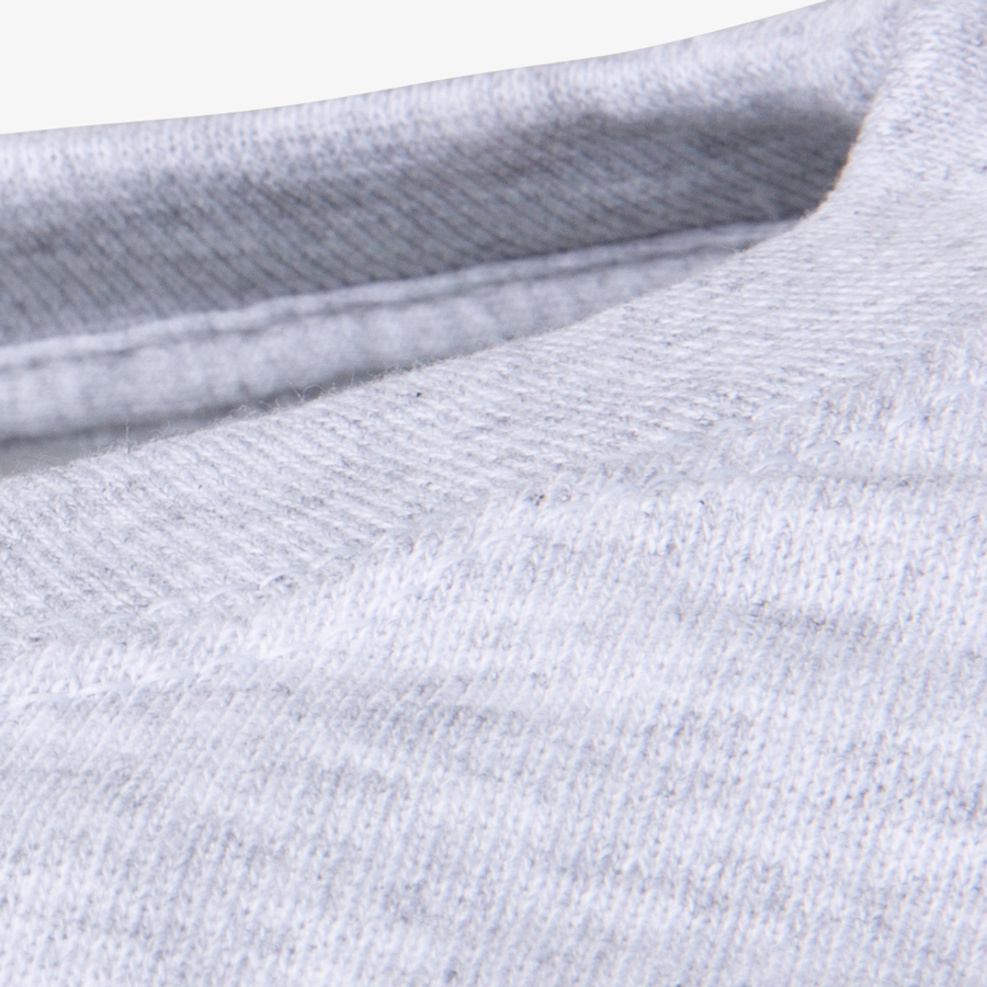 Graues Basic-Sweatshirt für Herren von Fruit of the Loom, Detailansicht