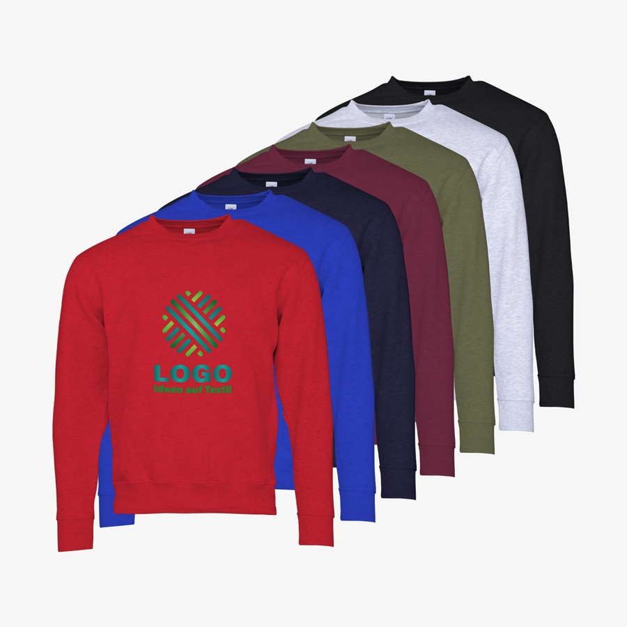 Premium-Sweatshirts für Herren von Fruit of the Loom in verschiedenen Farben, mit Digitaldruck