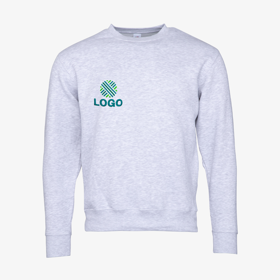 Premium-Sweatshirt für Herren von Fruit of the Loom, mit Stickerei auf der Brust