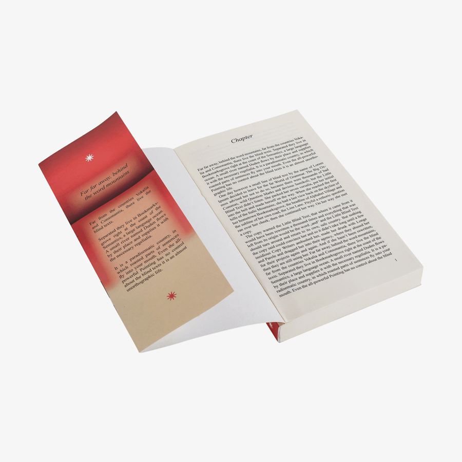 Taschenbuch mit Softcover und Klappenbroschur hinten und vorne, 13,5 x 21,5 cm groß