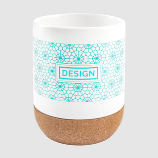 Keramiktasse mit Korkboden als XXL-Tasse mit 420 ml Fassungsvermögen, individuell bedruckt