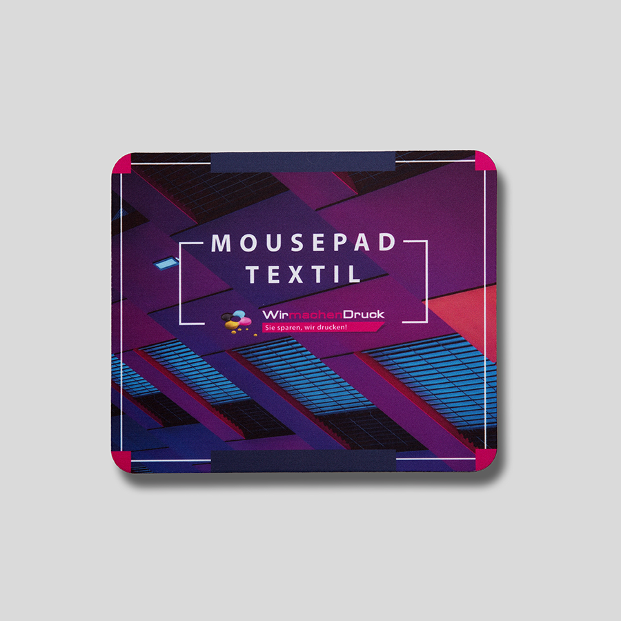 Hochwertiges Textil-Mousepad mit 4/0-farbigem Druck
