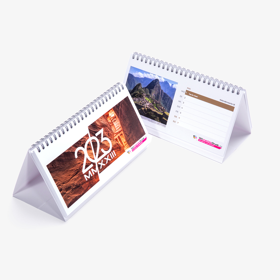 Kalendermuster - kostenloser Tischkalender zum Aufstellen im hübschen Design