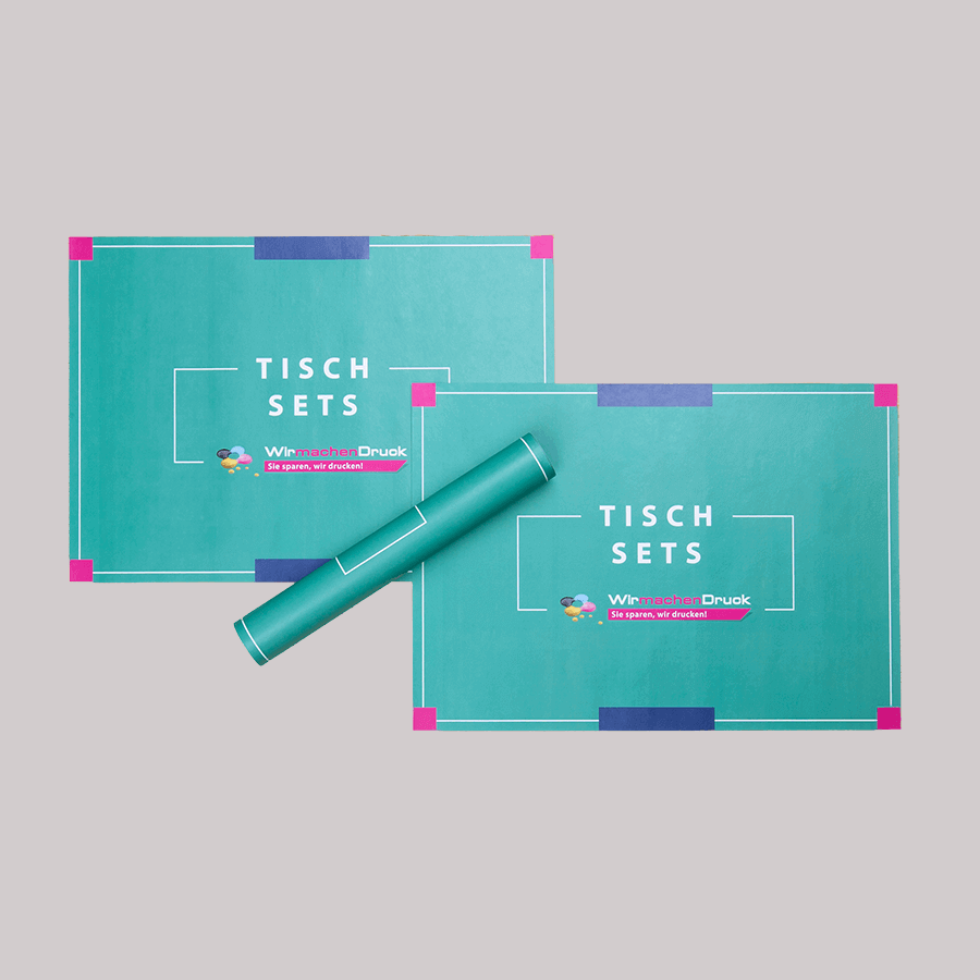 Inidividuell bedruckte Papier-Tischsets in DIN A3, 4/0-farbig
