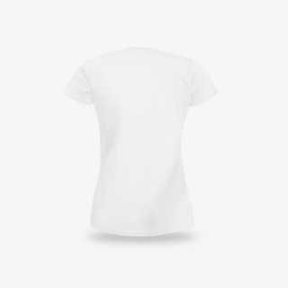 Weißes Basic-T-Shirt für Damen von Fruit of the Loom Rückseite unbedruckt