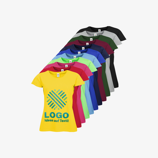Individuell bedruckte Budget-Shirts für Damen in vielen Farben von Fruit of the Loom