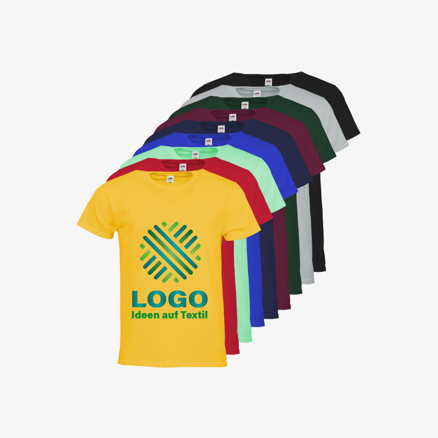 Farbige Premium-Herren-T-Shirts mit Rundhalsausschnitt und individuellem Digitaldruck