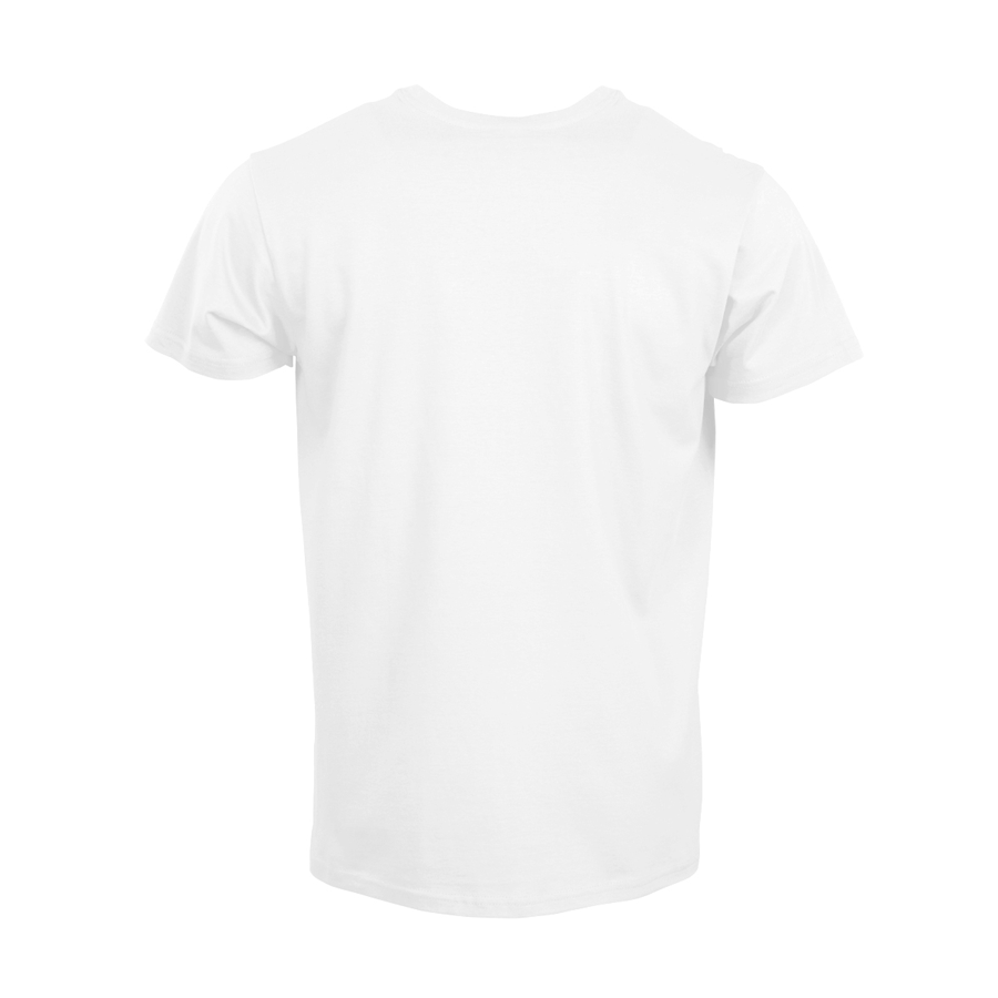 Premium-T-Shirt für Herren in Weiß Rückseite unbedruckt