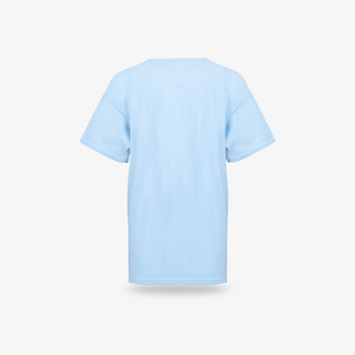 Hellblaues Budget-T-Shirt für Kinder von hinten unbedruckt