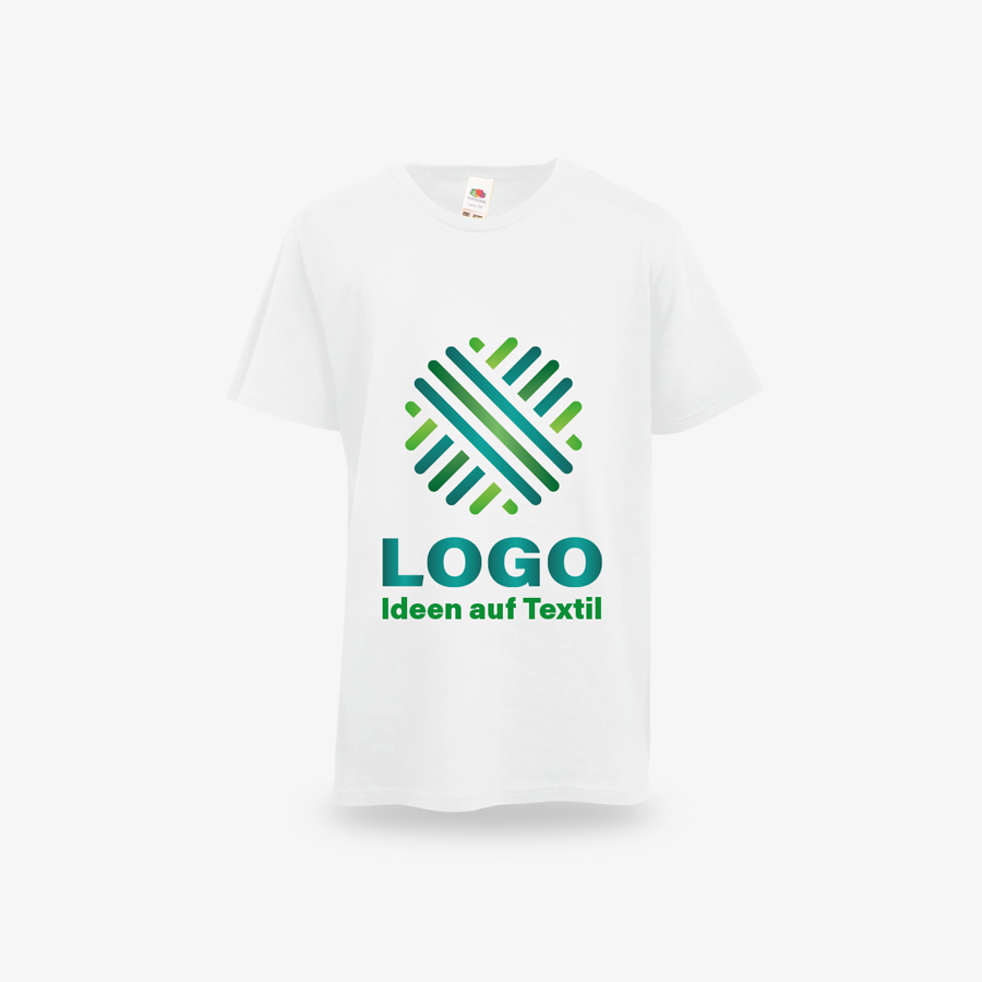 Weißes Premium-T-Shirt für Kinder von Fruit of the Loom