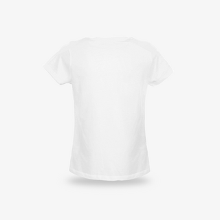 Weißes Organic-Damen-T-Shirt von B&C Collection unbedruckt von hinten