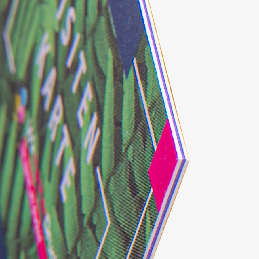 Farbkern einer Multiloft-Visitenkarte mit 4/4-farbigem Druck