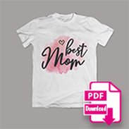 Druckvorlage Shirt Muttertag