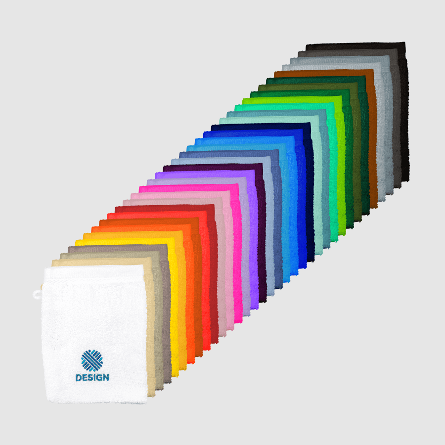 Waschlappen in der Größe 16 x 21 cm in vielen Farben besticken lassen