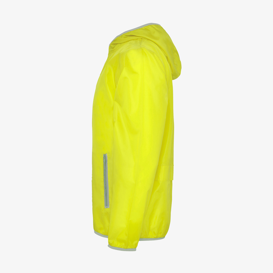Neongelber Kinder-Windbreaker von Roly in der Seitenansicht