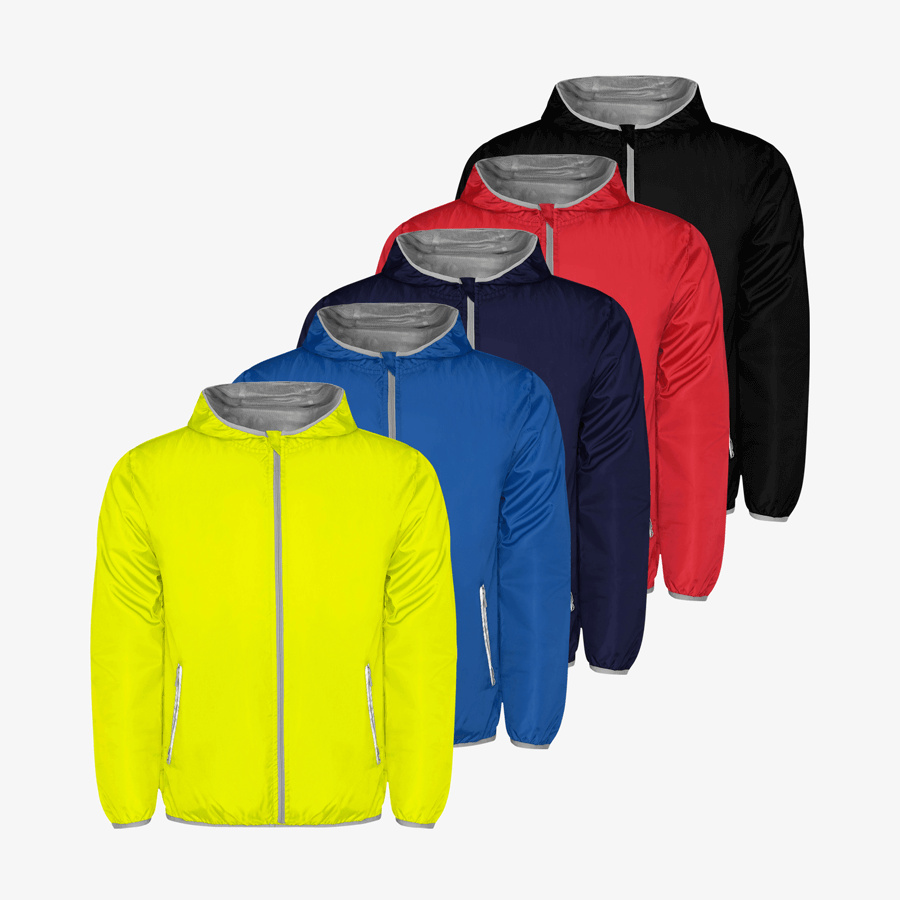  Mehrere Kinder-Windbreaker in verschiedenen Farben, Roly-Markenware für Kinder