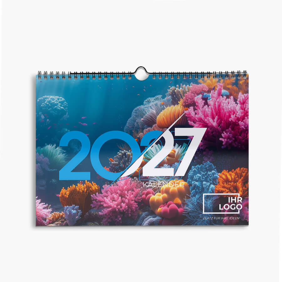 Wochenwandkalender 2027, individuell bedruckt und gestaltet mit Kalendervorlagen 2027