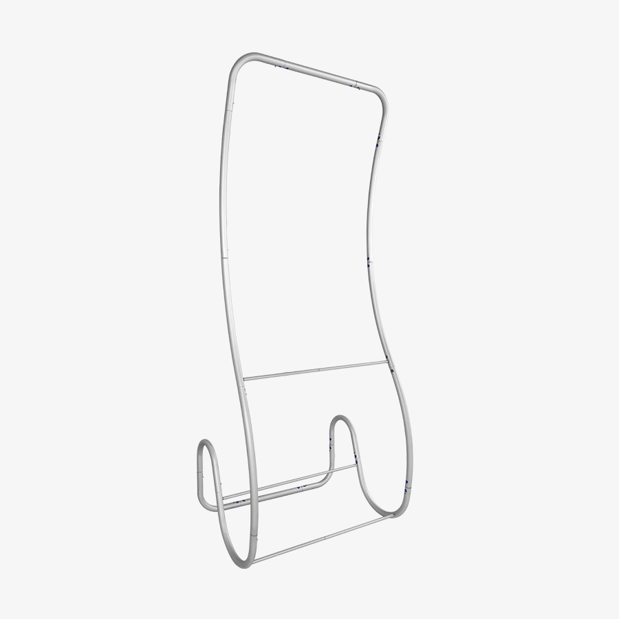 Robustes Aluminiumgestell des Zipper-Banners Snake, einfache Montage