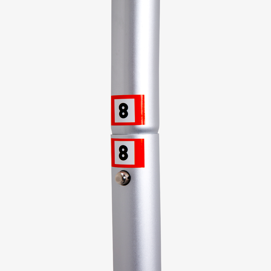 Detailansicht robuster Ersatzrahmen Zipper-Wall Curved