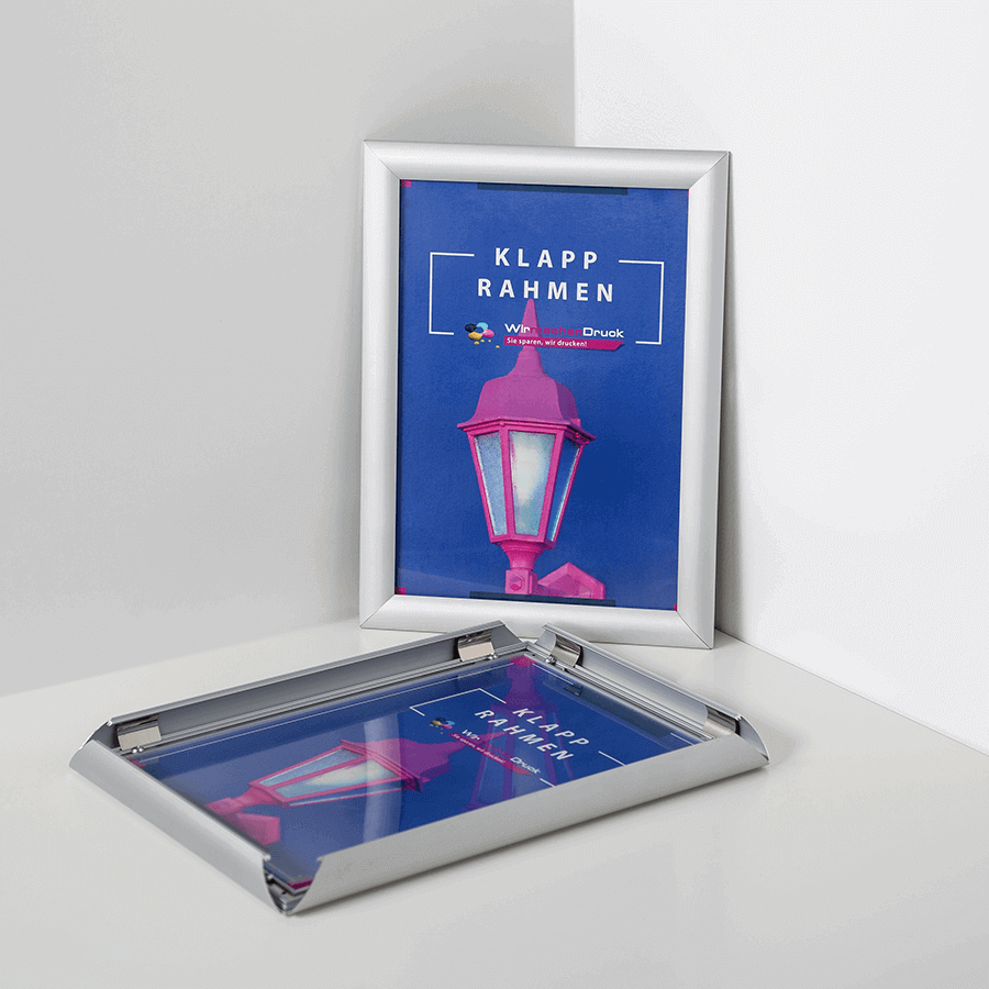 2 Stk. Alu-Snapframe für A1 hoch (594 x 841 mm) ohne Druck